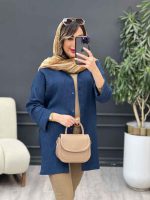 مانتو پایین هلال نگین کد 5191 - تصویر 14
