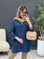 مانتو پایین هلال نگین کد 5191 - تصویر 23