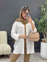 مانتو پایین هلال نگین کد 5191 - تصویر 5