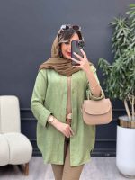 مانتو پایین هلال نگین کد 5191 - تصویر 22