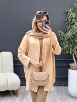 مانتو پایین هلال نگین کد 5191 - تصویر 2