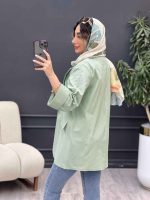 مانتو تک دکمه دو جیب نما المیرا کد 5204 - تصویر 24