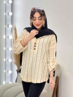 شومیز سه دکمه مایسا کد 5162 - تصویر 18