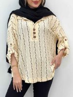 شومیز سه دکمه مایسا کد 5162 - تصویر 11