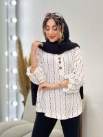 شومیز سه دکمه مایسا کد 5162 - تصویر 6