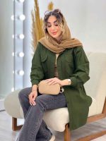مانتو دو جیب پاکتی پیله دار کد 5137 - تصویر 21