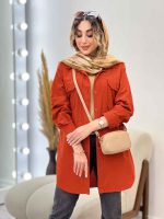 مانتو دو جیب پاکتی پیله دار کد 5137