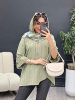 مانتو جلو بسته شیما کد 5197 - تصویر 2