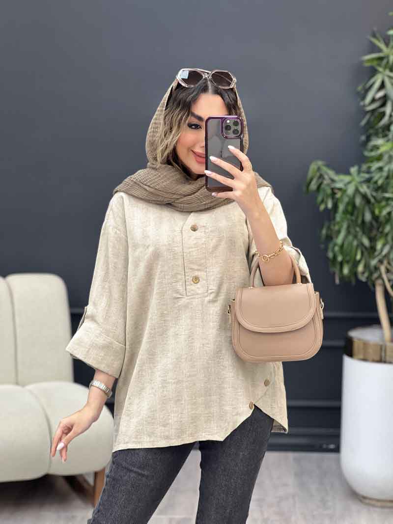مانتو جلو بسته شیما کد 5197 مانتو جلو بسته شیما کد 5197