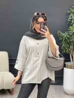 مانتو جلو بسته شیما کد 5197 - تصویر 5