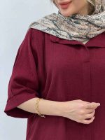 شومیز جلو بسته ارکیده کد 5115 - تصویر 16