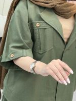 ست مانتو  وشلوار جلو بسته دلوان کد 5209 - تصویر 21