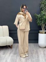 ست مانتو  وشلوار جلو بسته دلوان کد 5209 - تصویر 13