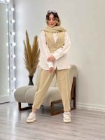 ست سه تکه جلیقه و شلوار کد 4844 - تصویر 4