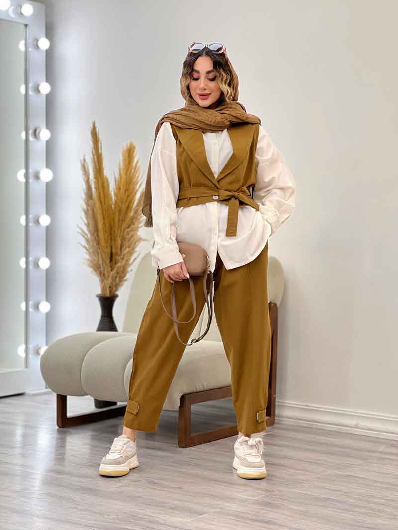 ست سه تکه جلیقه و شلوار کد 4844 ست سه تکه جلیقه و شلوار کد 4844
