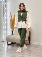 ست سه تکه جلیقه و شلوار کد 4844 - تصویر 2