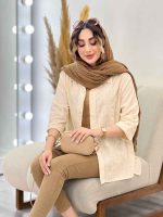 شومیز کوک دوزی جلو دکمه کد 5021 - تصویر 7
