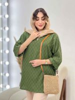 مانتو جلو بسته چهارخونه کد 5213 - تصویر 10