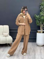 ست مانتو و شلوار دو جیب پایین بند کد 4895 - تصویر 28