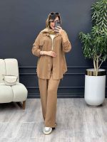 ست مانتو و شلوار دو جیب پایین بند کد 4895 - تصویر 15