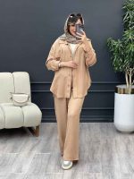 ست مانتو و شلوار دو جیب پایین بند کد 4895 - تصویر 14
