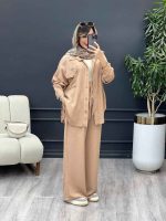 ست مانتو و شلوار دو جیب پایین بند کد 4895 - تصویر 22