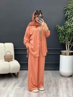 ست مانتو و شلوار دو جیب پایین بند کد 4895 - تصویر 25