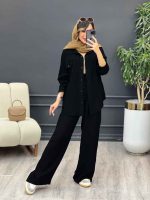 ست مانتو و شلوار دو جیب پایین بند کد 4895 - تصویر 19