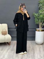 ست مانتو و شلوار دو جیب پایین بند کد 4895 - تصویر 11