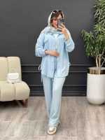 ست مانتو و شلوار دو جیب پایین بند کد 4895 - تصویر 29