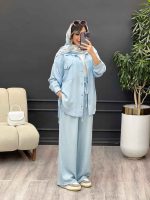 ست مانتو و شلوار دو جیب پایین بند کد 4895 - تصویر 10