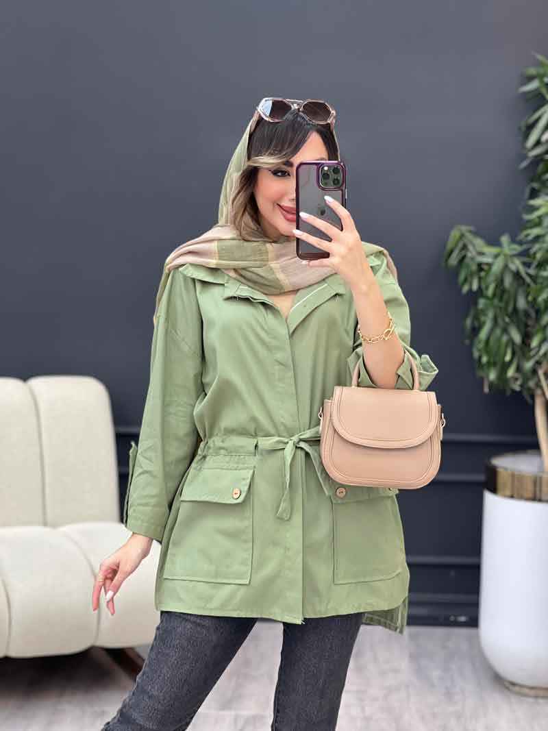 مانتو دکمه مخفی دو جیب پاکتی کد 4789 مانتو دکمه مخفی دو جیب پاکتی کد 4789