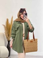 مانتو دو جیب ماهور کد 4798 - تصویر 9
