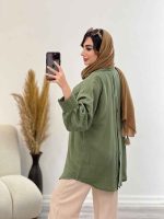 مانتو دو جیب ماهور کد 4798 - تصویر 15