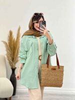 مانتو دو جیب ماهور کد 4798 - تصویر 2
