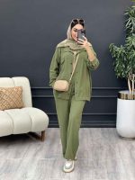 ست مانتو و شلوار چهار جیب کد 3029 - تصویر 14