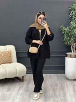 ست مانتو و شلوار چهار جیب کد 3029 - تصویر 3