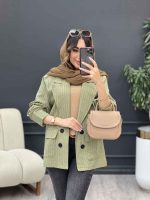 مانتو جیب سگک لاله کد 5206 - تصویر 4