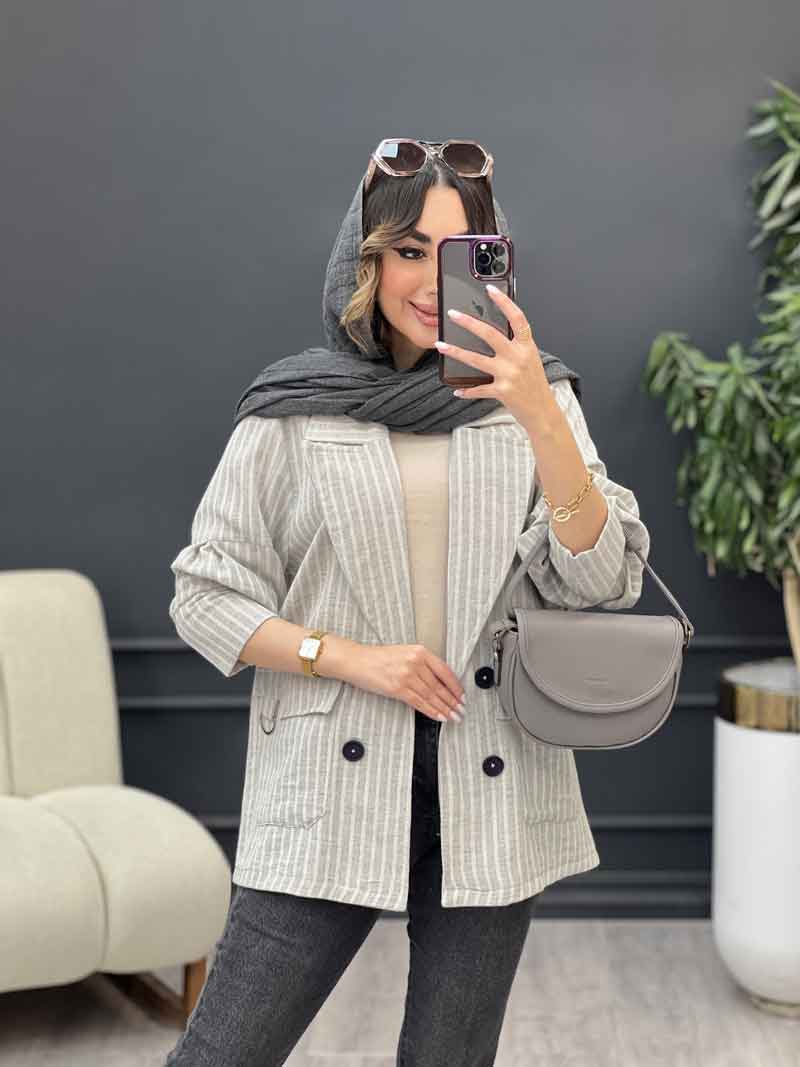 مانتو جیب سگک لاله کد 5206 مانتو جیب سگک لاله کد 5206