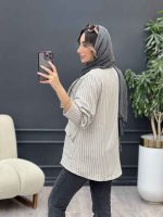 مانتو جیب سگک لاله کد 5206 - تصویر 14