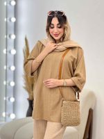 مانتو جلو بسته پرنیا کد 5214 - تصویر 8