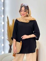 مانتو جلو بسته پرنیا کد 5214 - تصویر 3