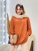 مانتو جلو بسته پیچک کد 5210 - تصویر 16