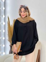 مانتو جلو بسته پیچک کد 5210 - تصویر 7