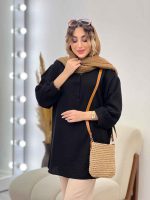 مانتو جلو بسته پیچک کد 5210 - تصویر 11