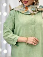 مانتو جلو بسته پیچک کد 5210 - تصویر 24