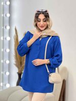 مانتو جلو بسته پیچک کد 5210 - تصویر 22