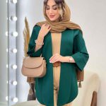 مانتو جلو باز پایین هلال کد 5219