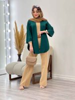 مانتو جلو باز پایین هلال کد 5219 - تصویر 18