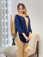 مانتو جلو باز پایین هلال کد 5219 - تصویر 20